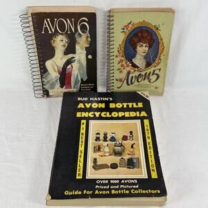 VTG Avon 6 Avon 5 Bud Hastin’s Avon Bottle Collecting Books / Guides Lot Of 3